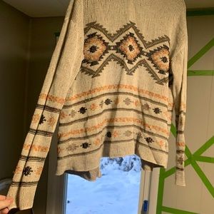 aztec-print cardigan